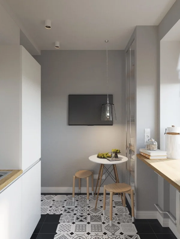 Tiny modern kitchen