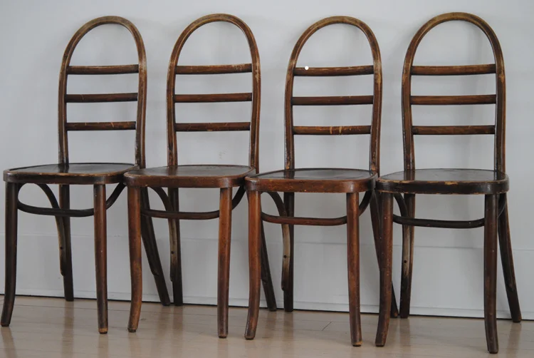 Mid century bentwood chairs