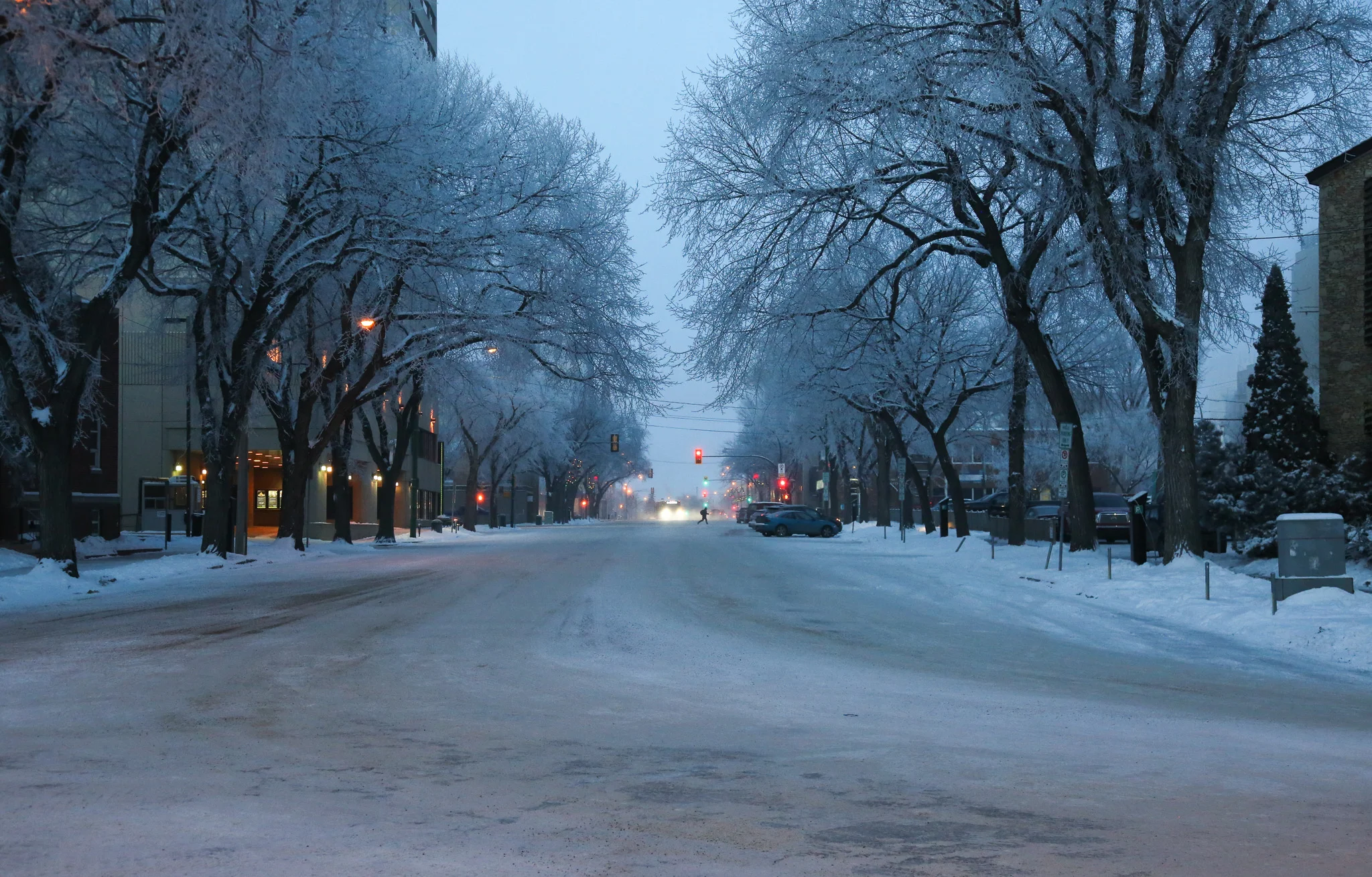 Early morning downtown Saskatoon- 20th street 