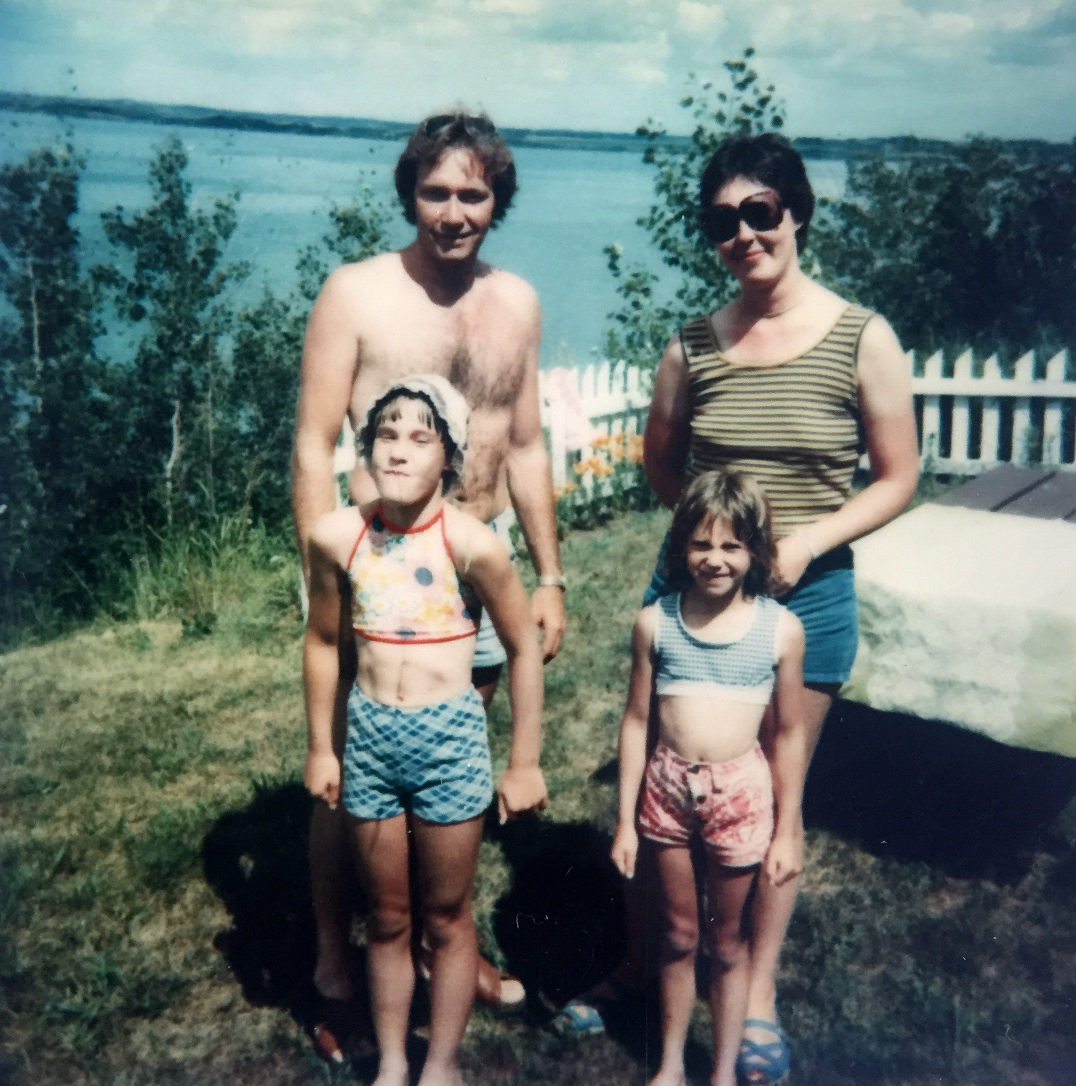  Mom dad myself and my sister . Somewhere in Saskatchewan 1970’s 