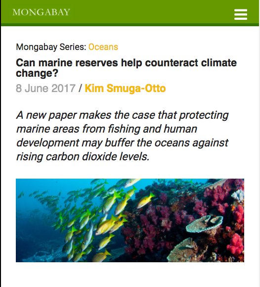 Mongabay Series: Oceans, June 8th, 2017