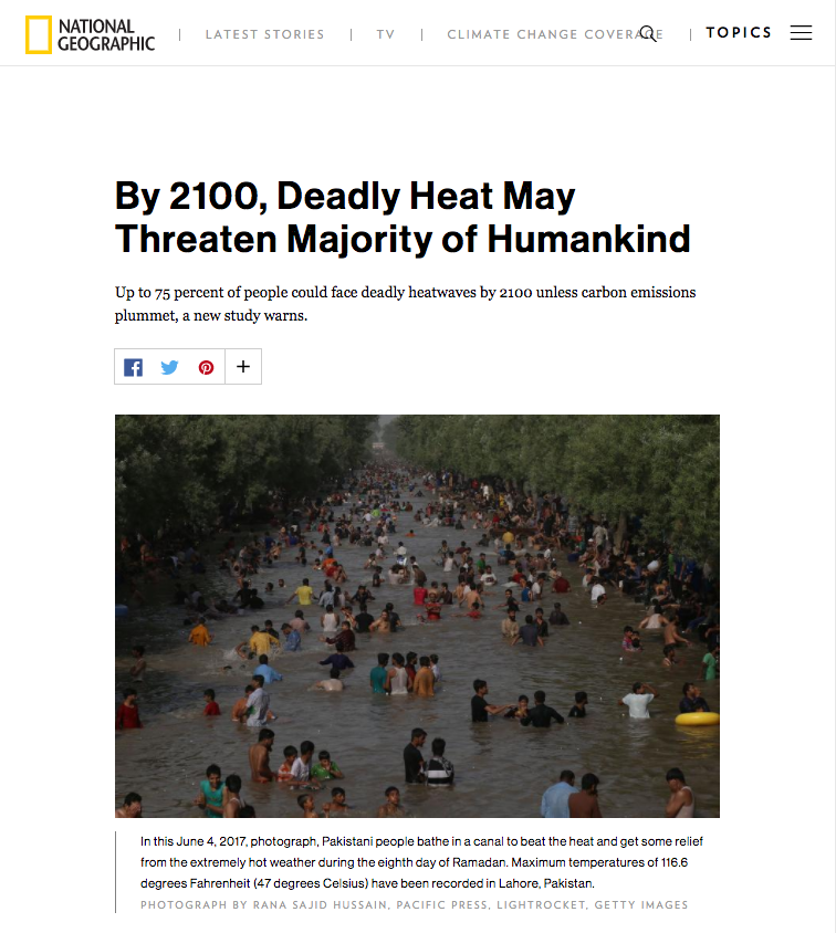 National Geographic, June 19th, 2017