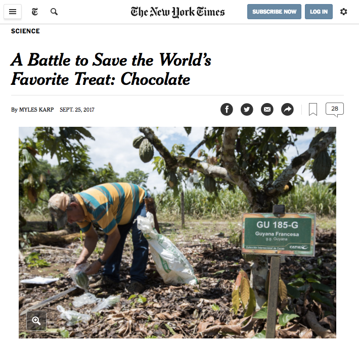 The New York Times, September 25th, 2017