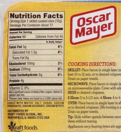 Hot dog packaging. On the ingredient list you can see Sodium Nitrite. 