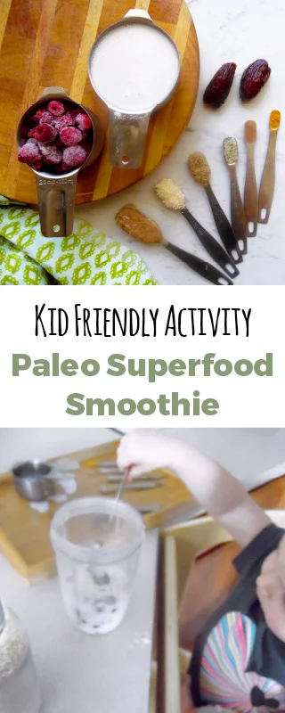 This snack will also entertain your kids. Let them measure out all the superfood ingredients. #paleo #snacktime