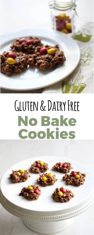 These no bake cookies are low in sugar and high in good fats. #dairyfree #glutenfree