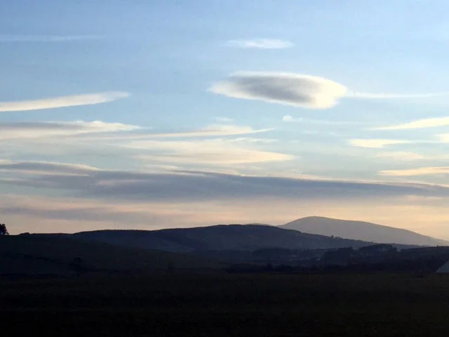 Evening view of Tinto Hill