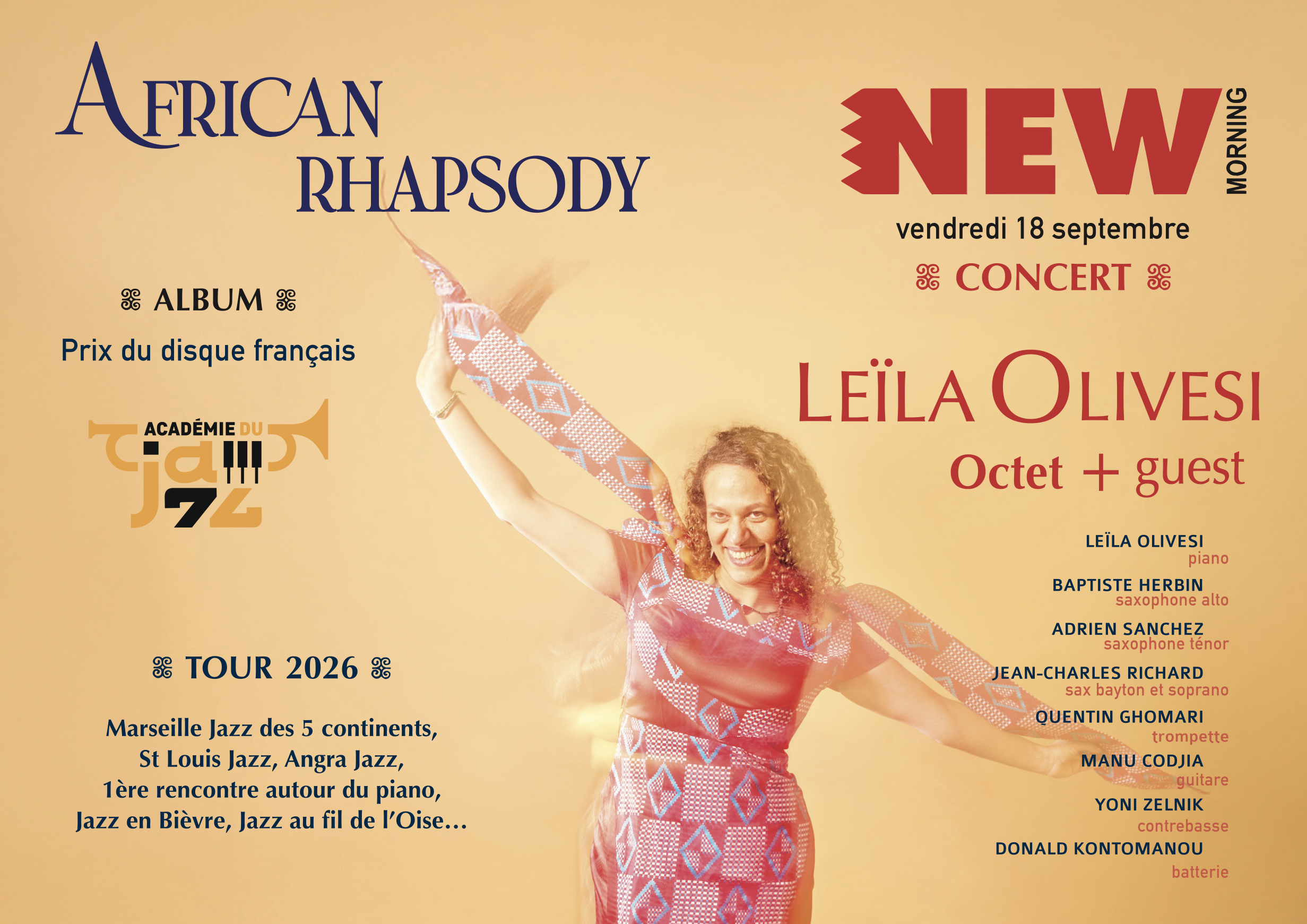 Leïla Olivesi Octet - AFRICAN RHAPSODY  - NEW MORNING
