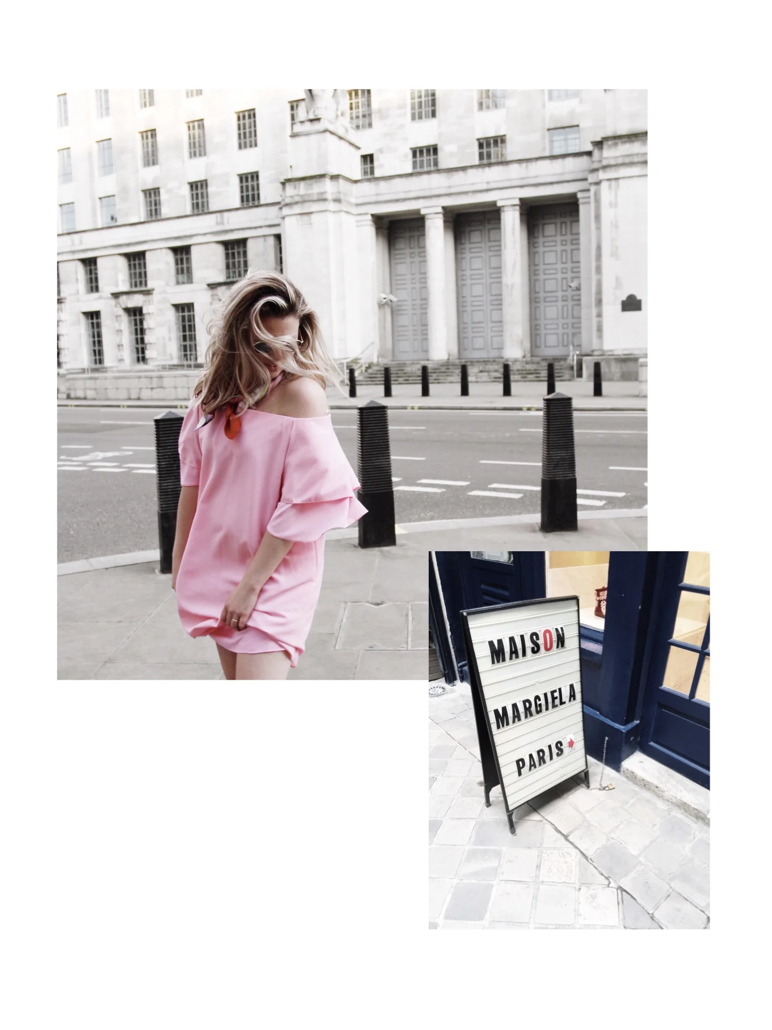 me showing the world i am young and fancy free !! plus a sign i liked in paris at margiela