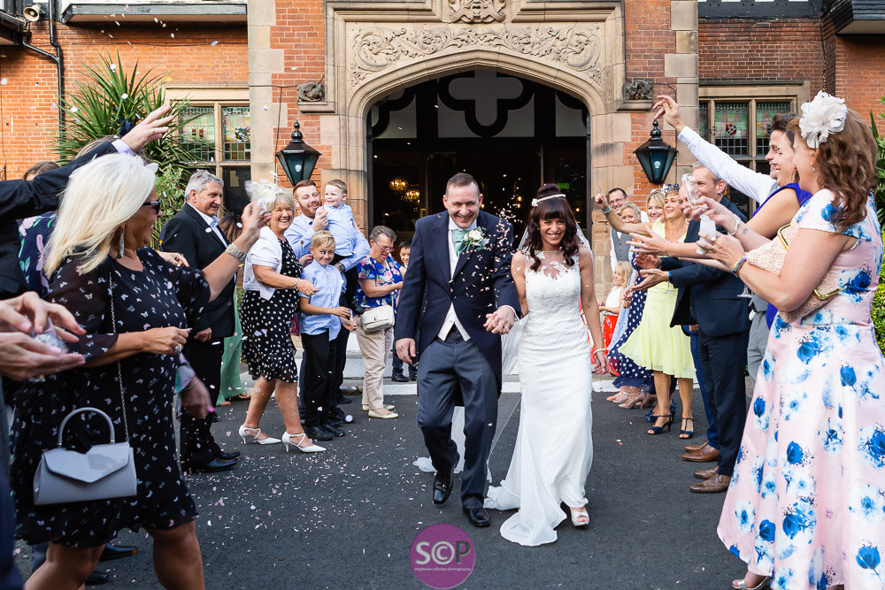 confetti throw outside at the iliffe coventry