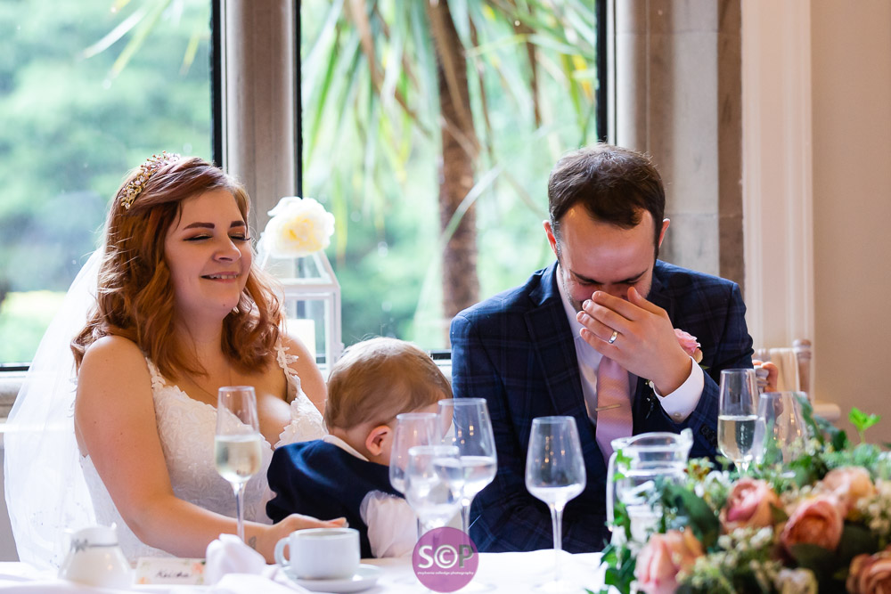 the groom under pressure during speeches
