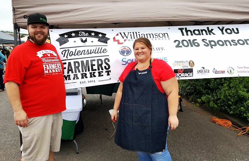 Daniel, NFM Board President and Kasi Haire, Market Manager at the Strawberry Gala 2016