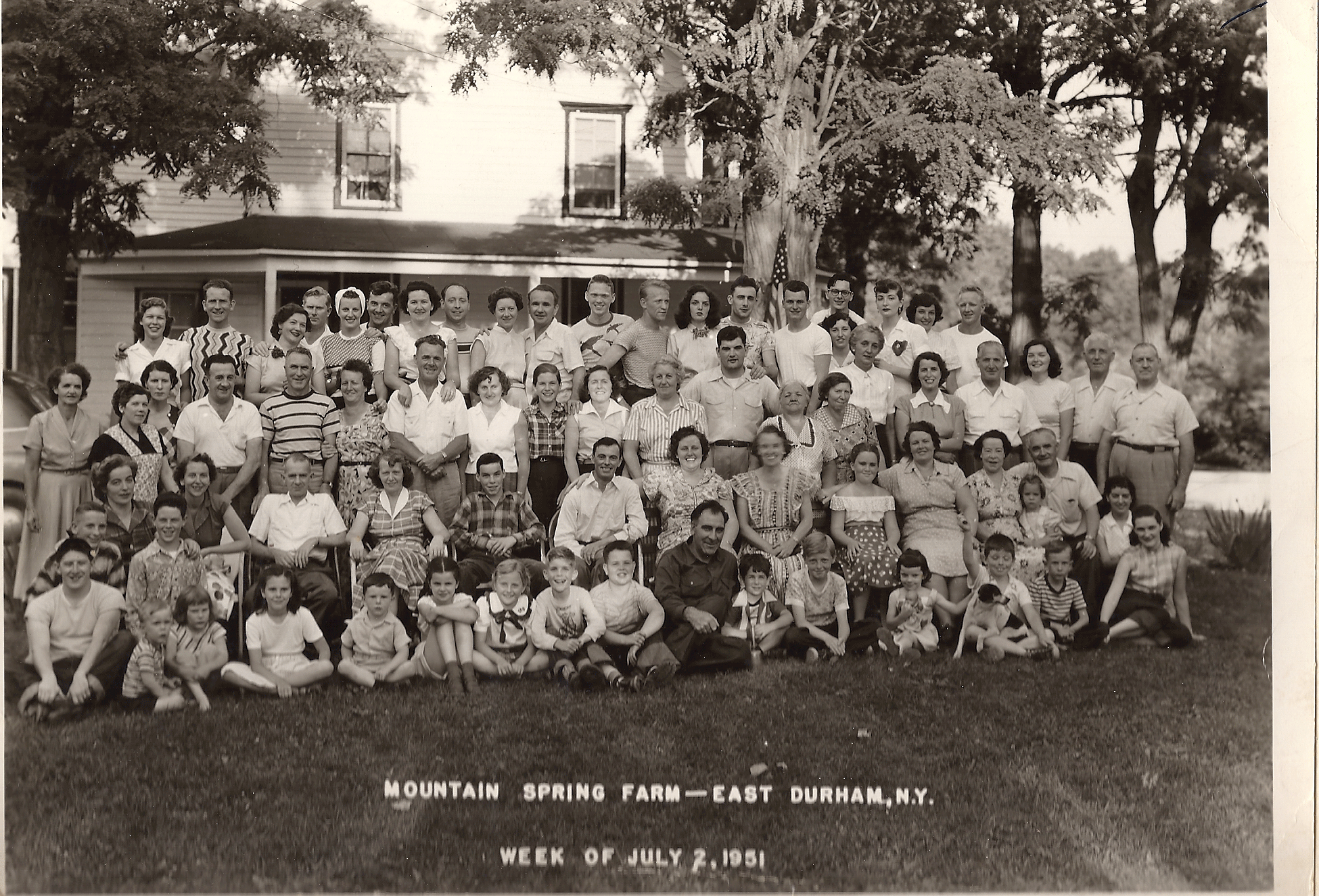 Mullan's Mountain Spring Farm, East Durham, 1951; photo courtesy of Kevin Ferguson.