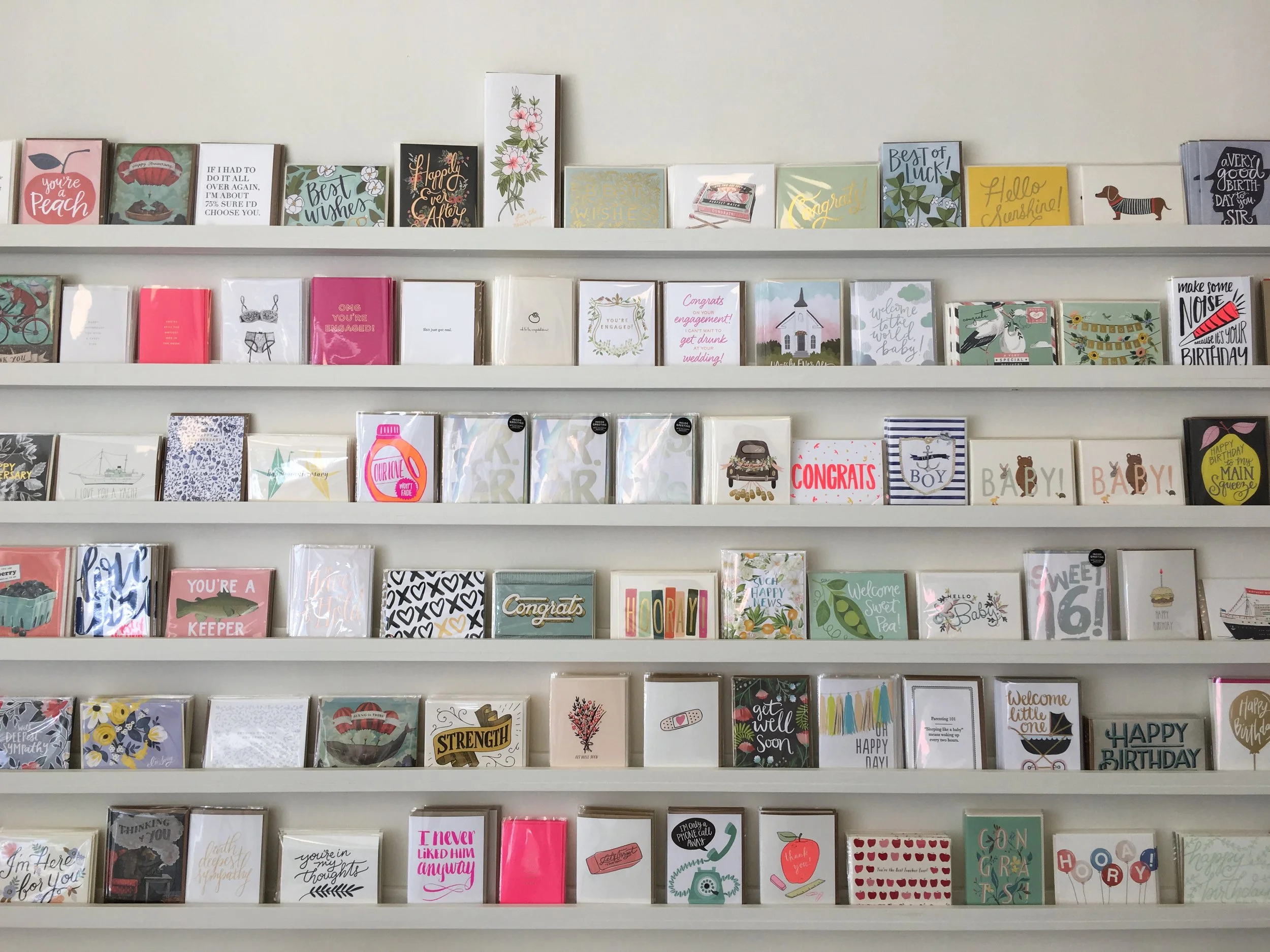 The best greeting card selection in the Catskills. Photo courtesy of Pilothouse Paper.