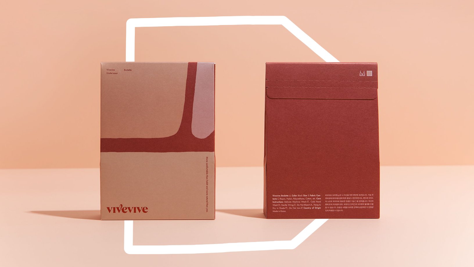 Design of unique menstrual underwear packaging