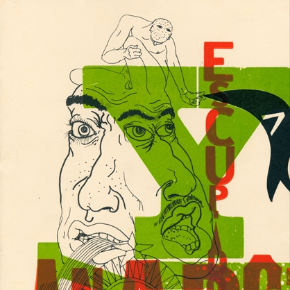 Grimaldi 's work is heavily influenced by comic book graphic language. Grimaldi splits his time between San Juan and Boston.