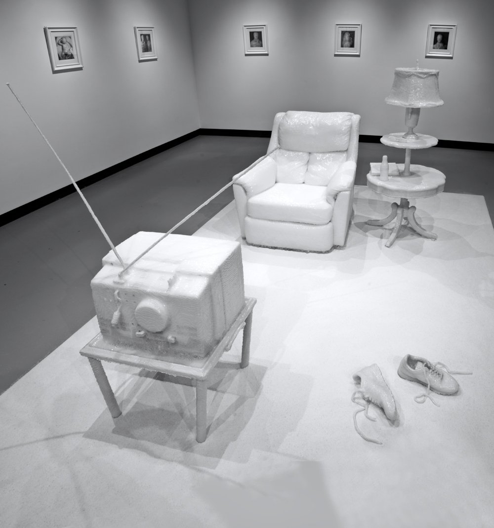 Personal Pompeii (gallery view), 2008. Mixed media installation.