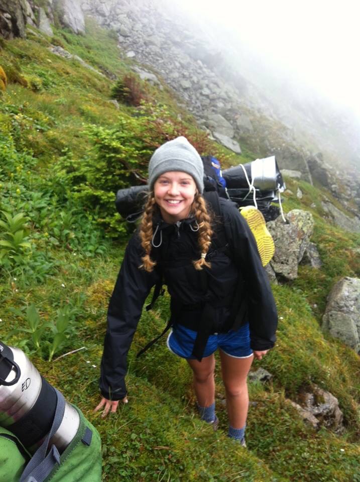 A teenage Hogan on a hike