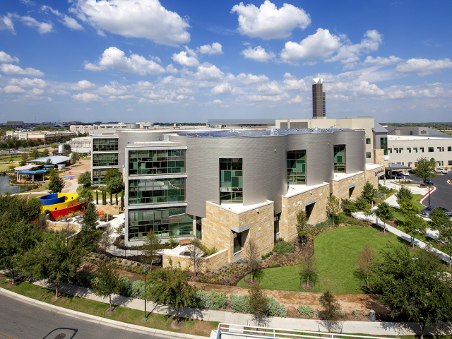 Aerial view of Dell Children's, our 2nd center