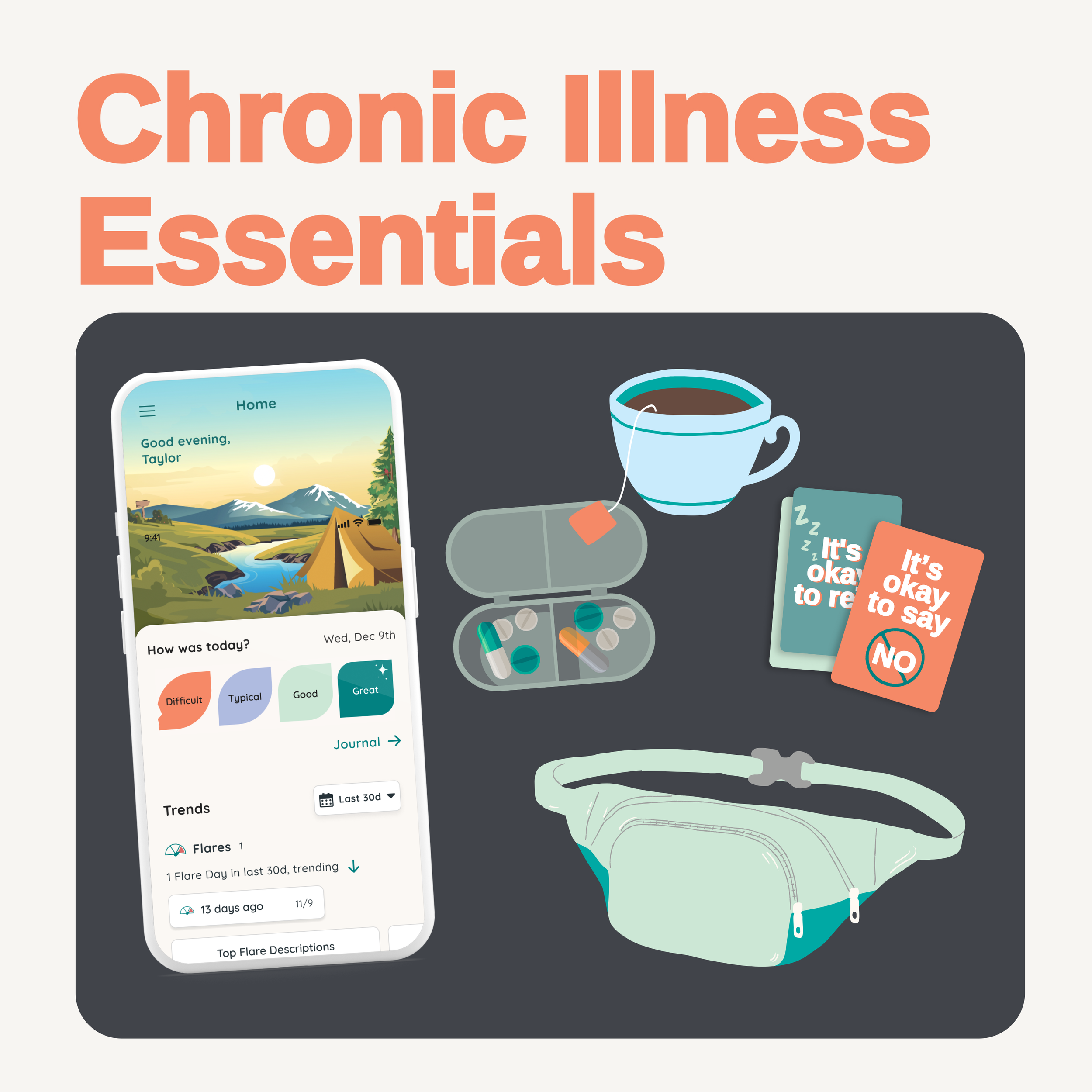 Chronic Illness Essentials: Must-Haves for Low Spoons, School Days, and Social Plans