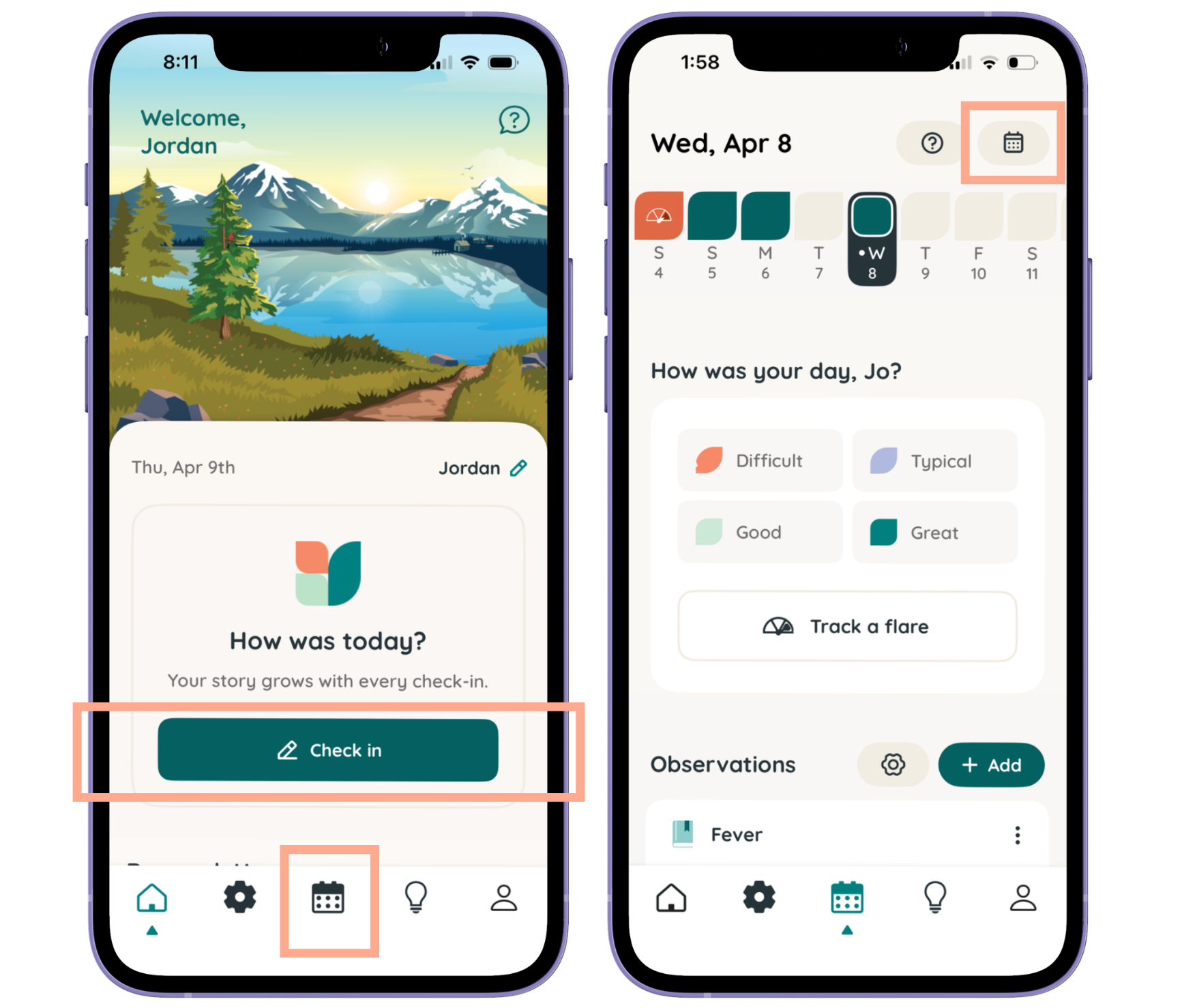 Calendar. Quick Filter New Feature: See Patterns Faster With Calendar Filters — Folia Health