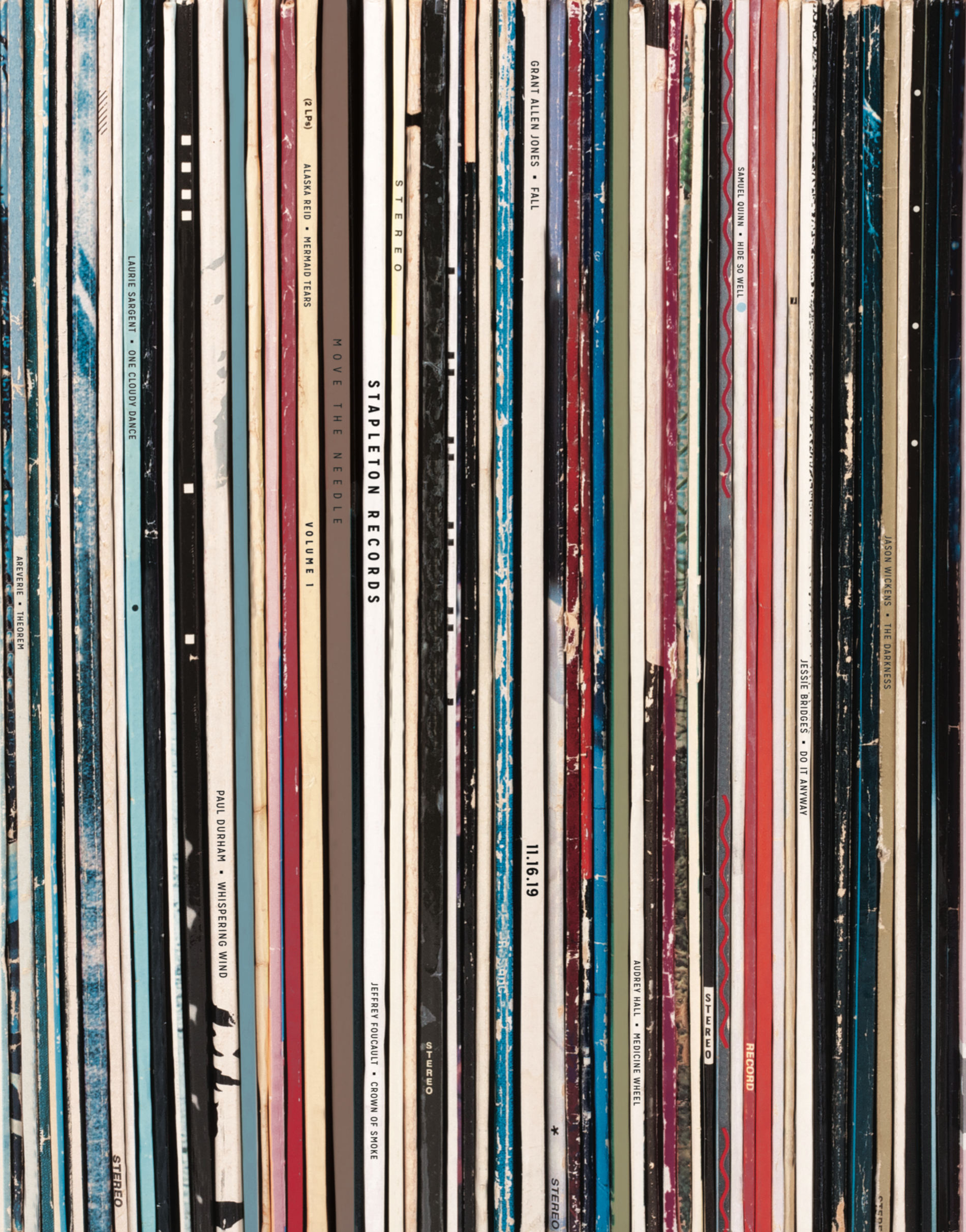 Vinyls Stacked Poster — Stapleton Gallery