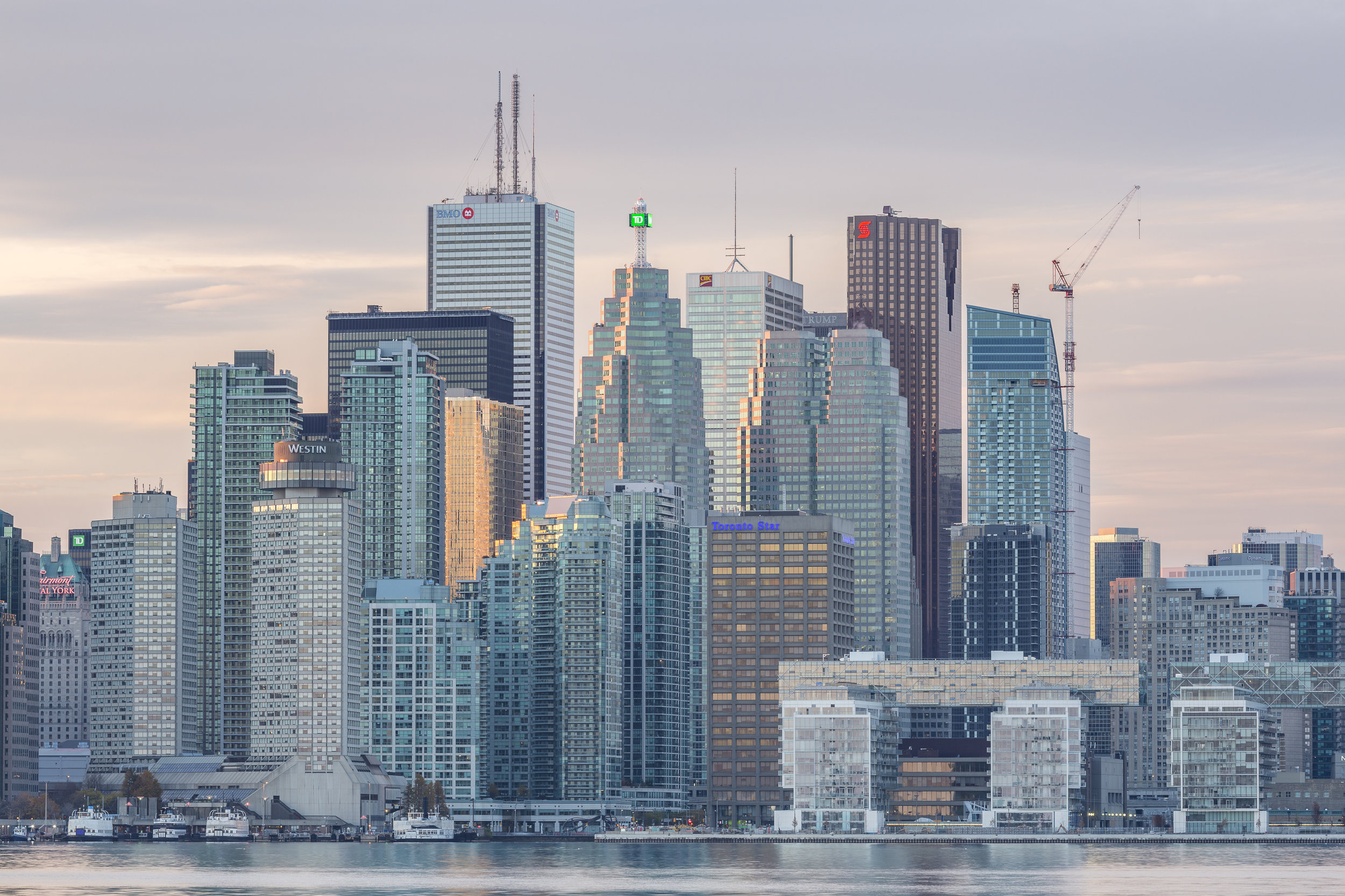 A VIEW OF TORONTO'S FINANCIAL DISTRICT FROM THE WATERFRONT Photo Credit: licensed through shutterstock.com