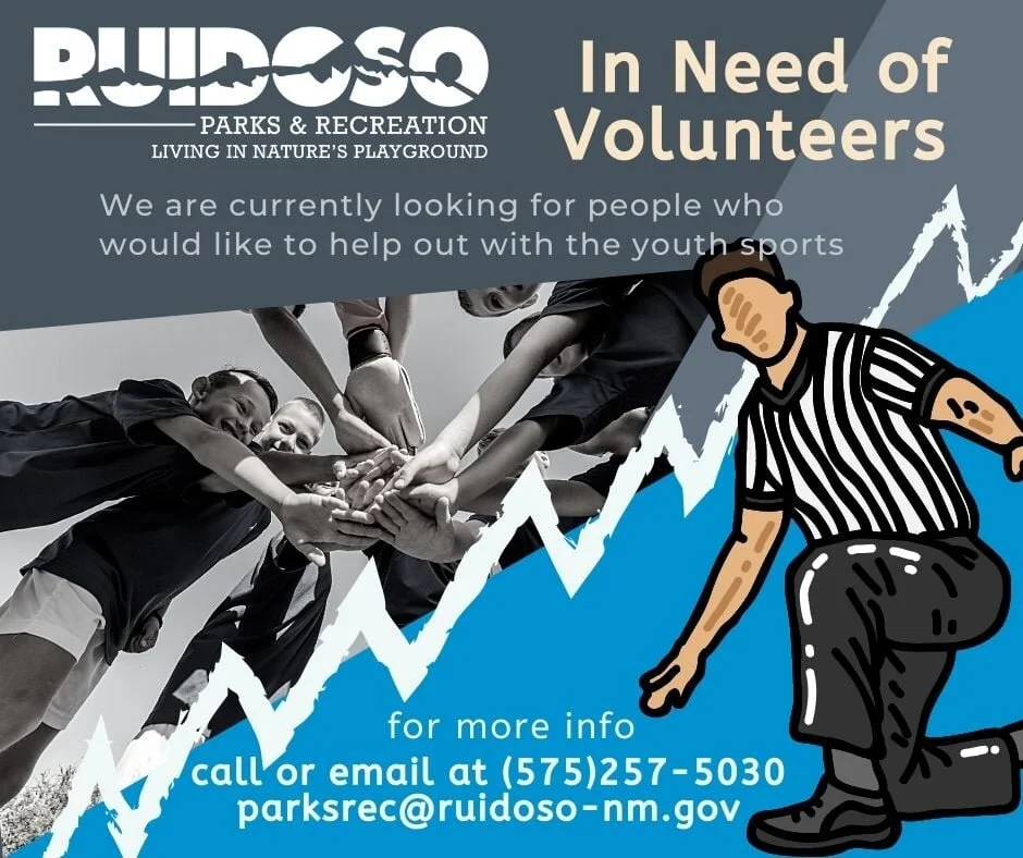 Share Your Enthusiasm. Become a Volunteer for Ruidoso Youth Sports