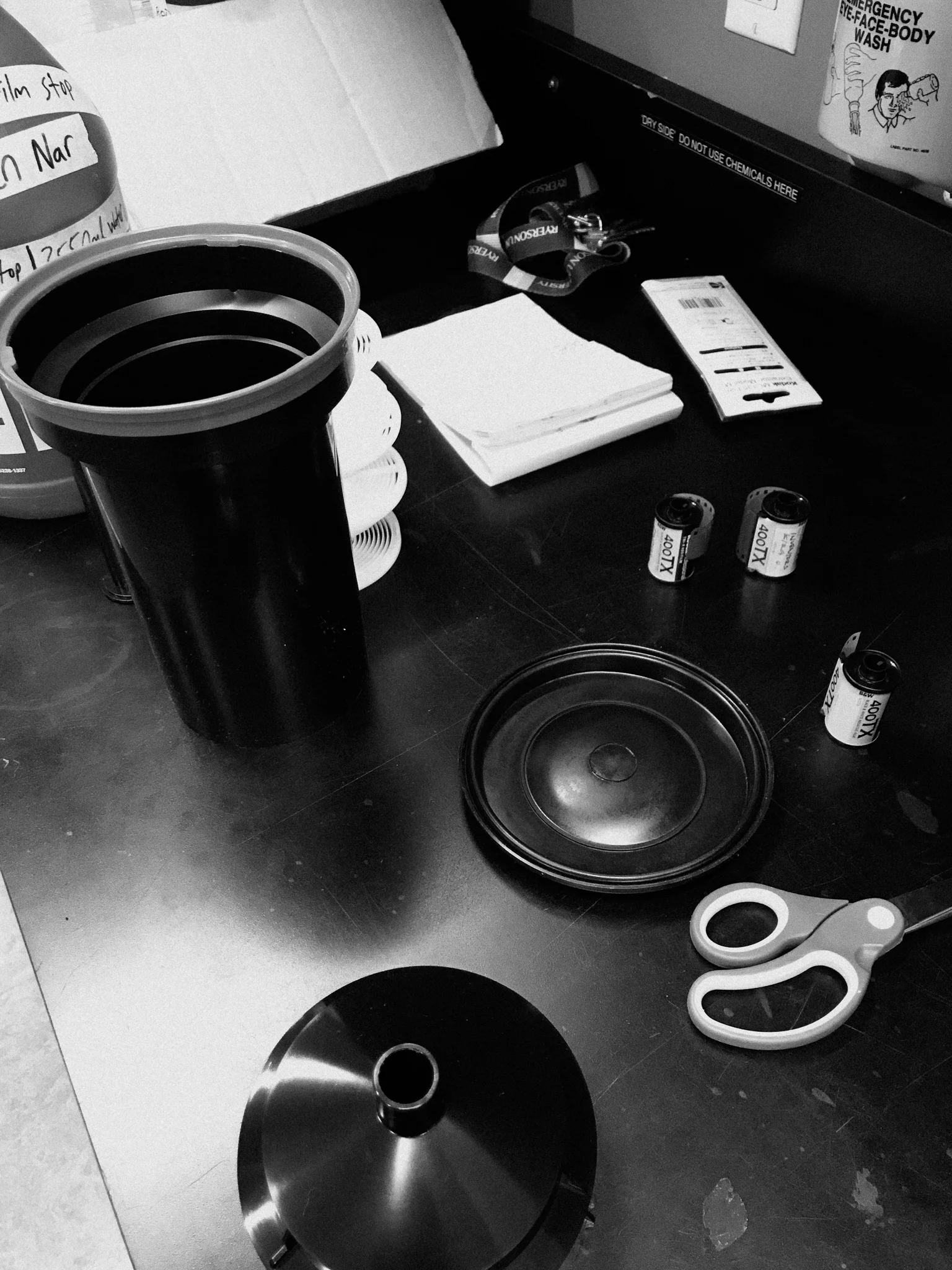 Getting tank and reels ready.