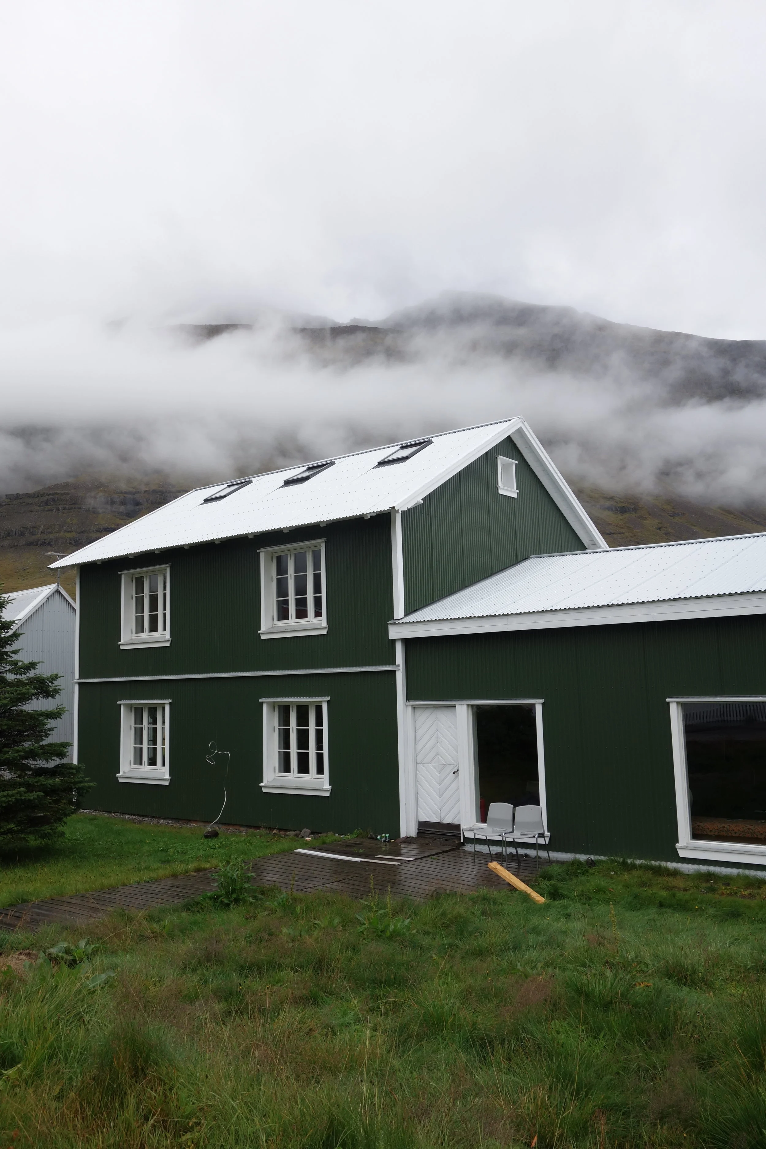 HIEMA, our residency house with attached studio/gallery space.