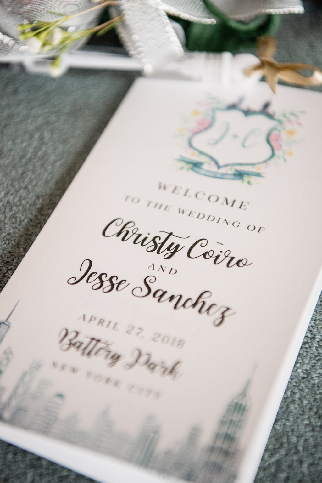 Pineapple Street Designs - Wedding Signage - ceremony program with elements from our wedding invitation suite (1).jpg