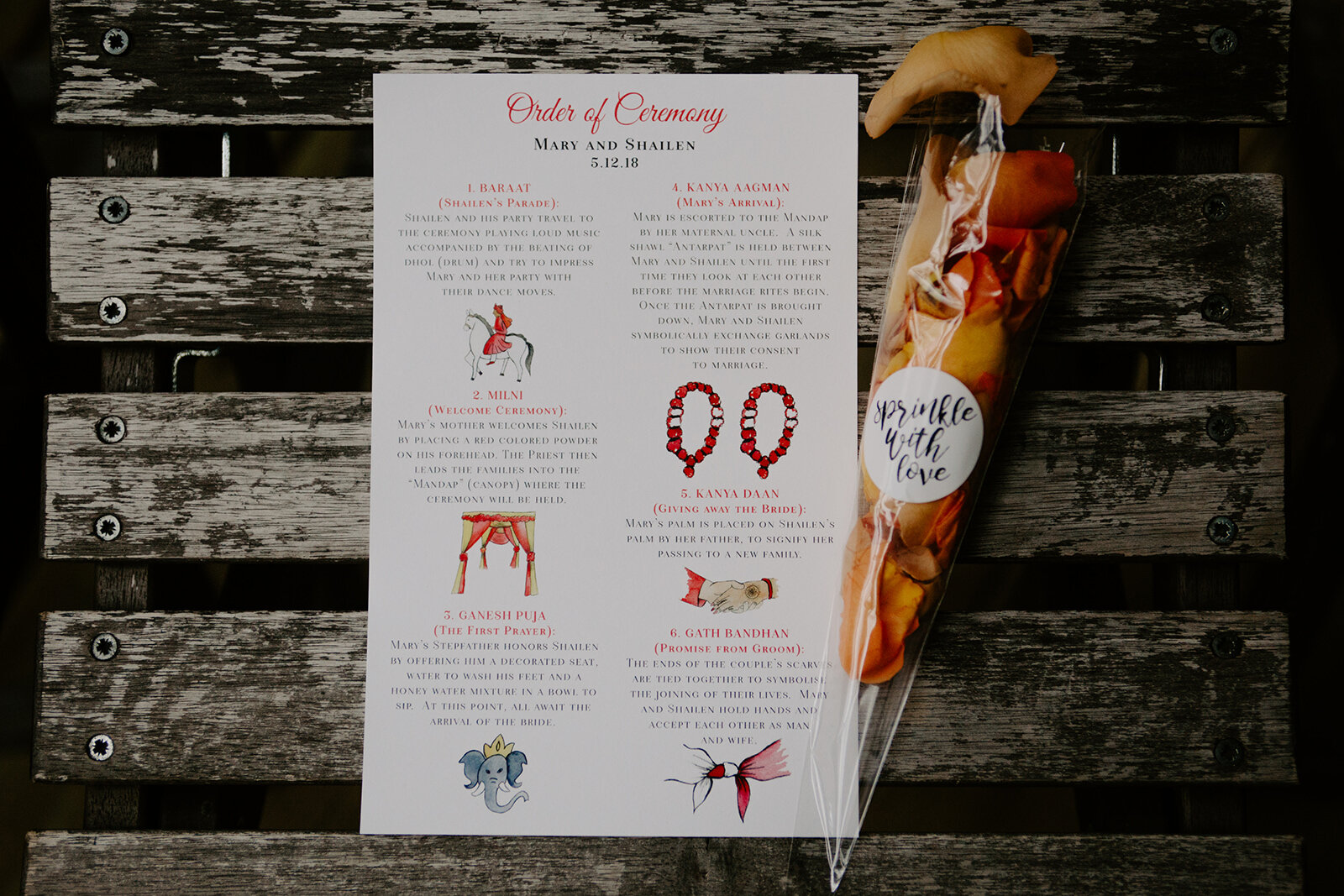 Pineapple Street Designs - Wedding Signage - ceremony program with elements from our wedding invitation suite (13).jpg