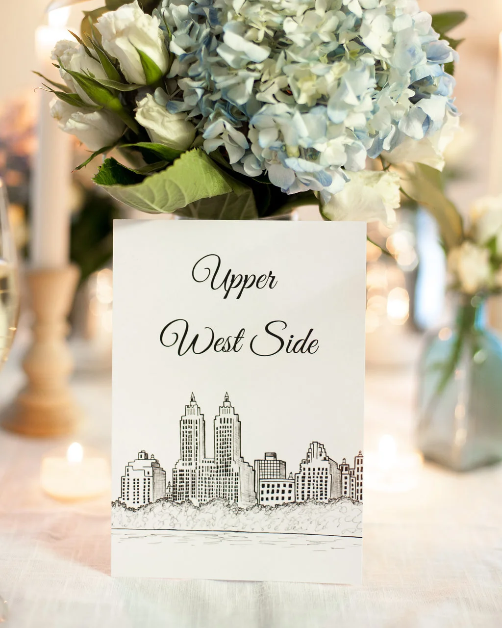 New York City Neighborhoods Wedding Table Numbers — Pineapple Street