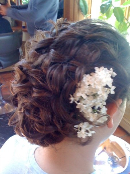 Stowe vermont wedding updo makeup