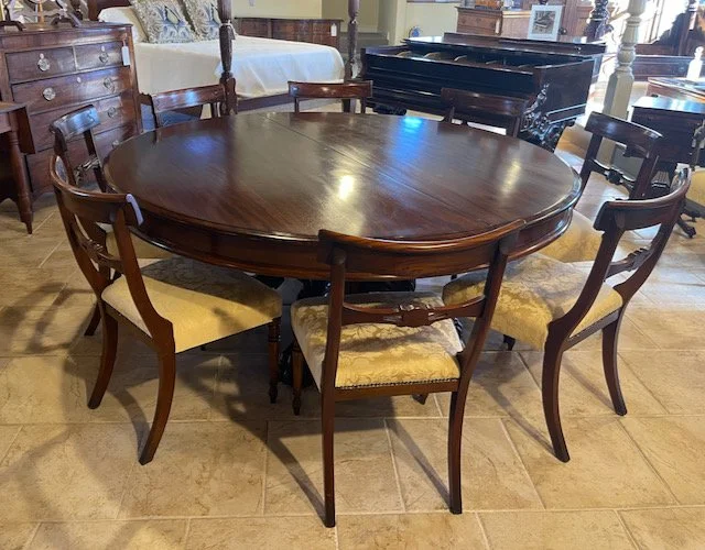 English Regency Dining Set Set Of Regency Mahogany Dining Chairs
