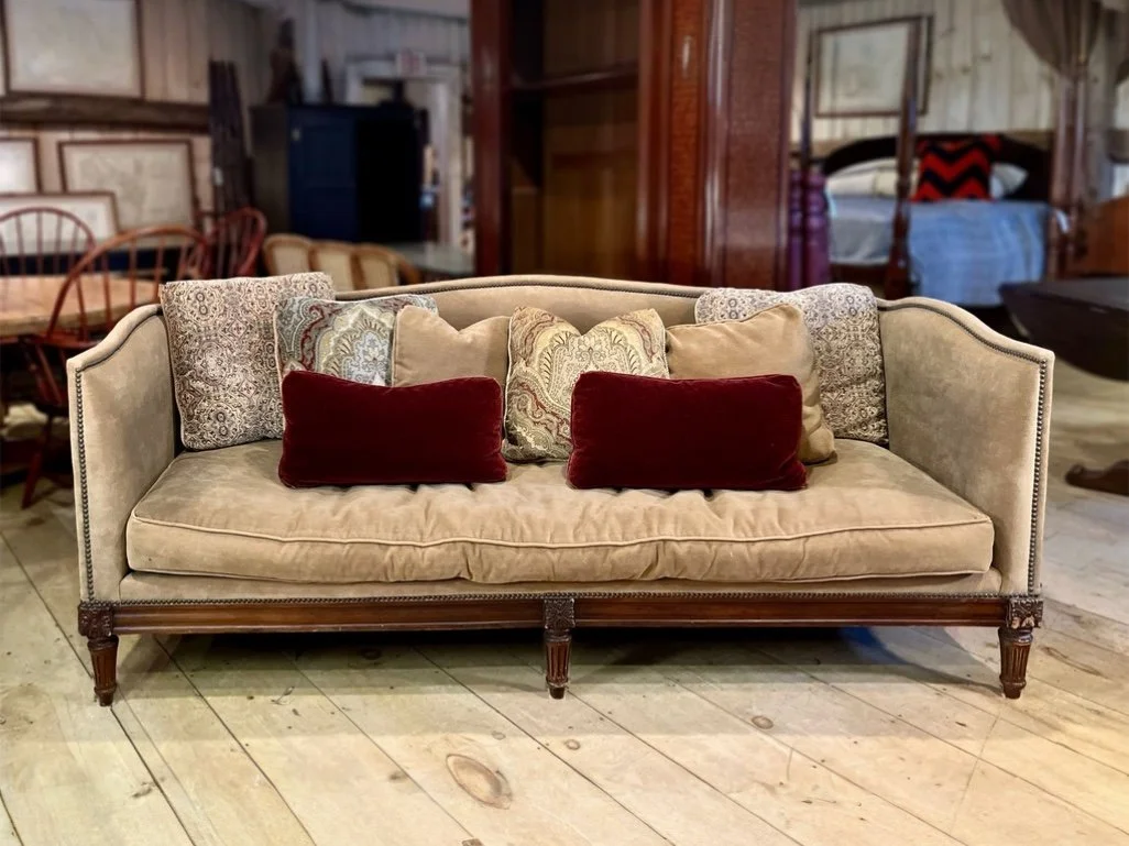 Belvedere Upholstered Sofa, Fruitwood Finish Frame, Ultra Down Cushion, By: Lilian August</p> SKU: DT121724<p> </p><p>