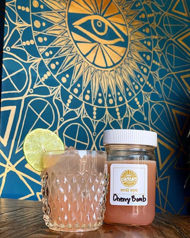 Summer produce is here and we&rsquo;re highlighting it with the Cherry Bomb🍒 cherry infused gin, pisco, orgeat, rancio sec, spice &amp; lime. New drinks on the menu this week and we deliver! Wednesday-Saturday 4-8pm. Order online at our website. Wal
