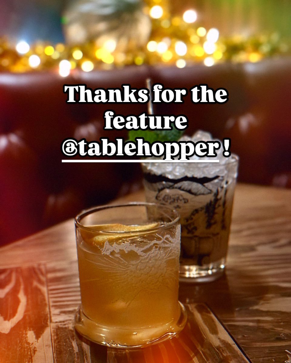 Thanks for the kind words @tablehopper! Our holiday drinks menu is live and will be running until the end of the month. The halls are decked, food is fire, drinks are on point. Come have some good cheer with us! #holidaydecor #holidayseason #evileye 