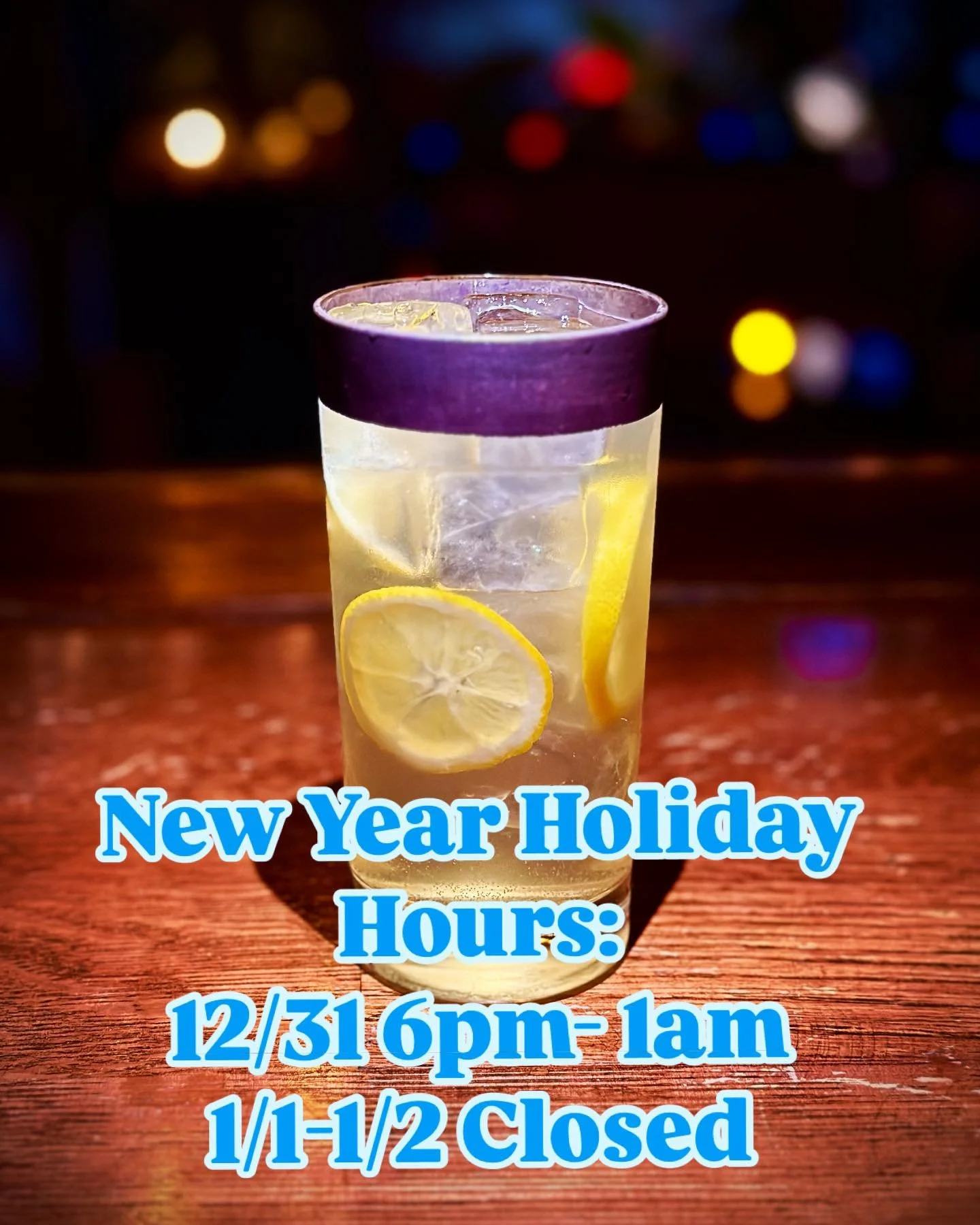 Still need plans for tonight? We&rsquo;ll be open late to ring in the new year, come raise a glass or two with us! We&rsquo;ll be closed the 1st and 2nd to rest and reflect on a crazy year. Here&rsquo;s to many more delicious drinks, burgers, and goo