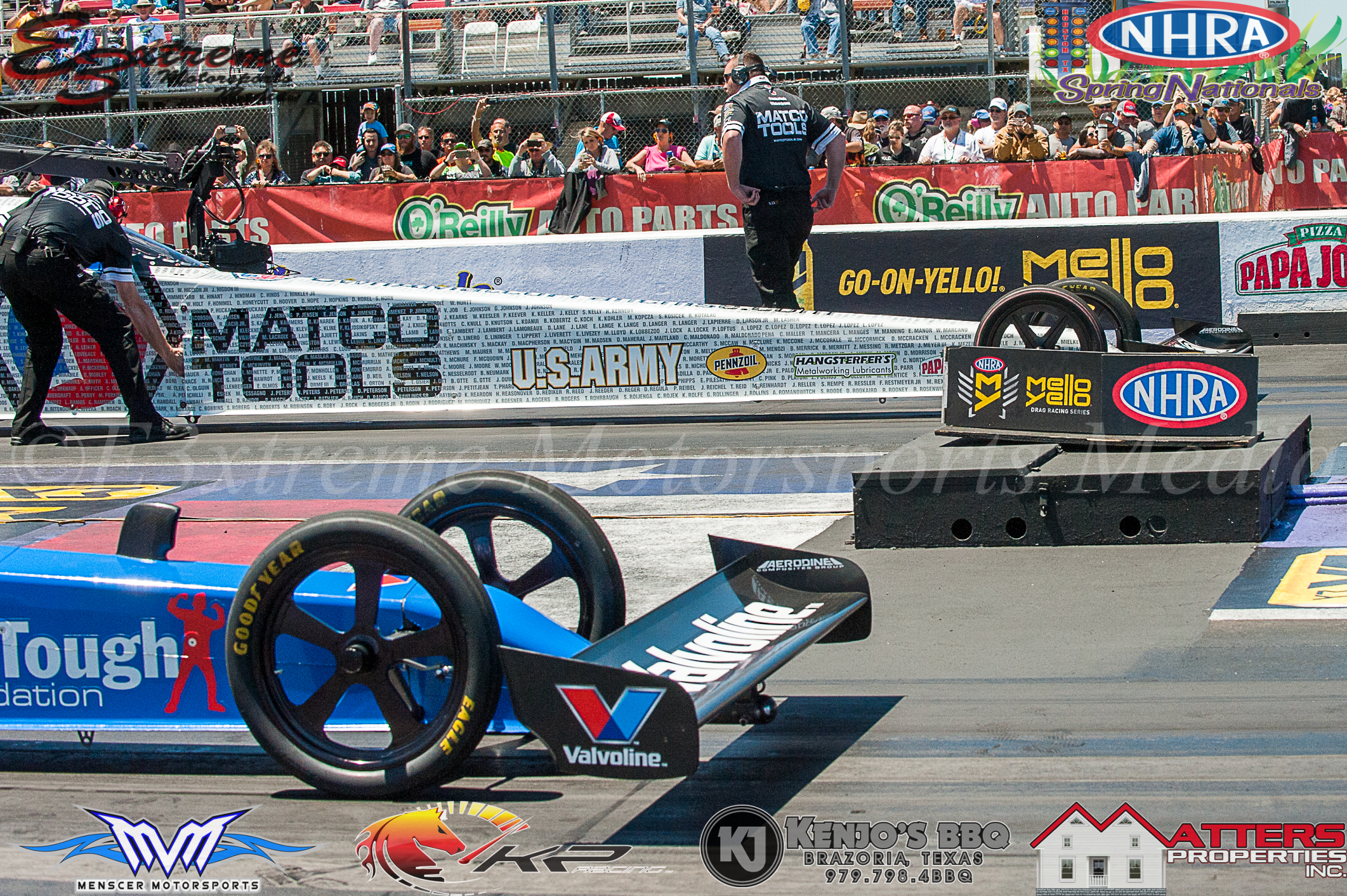 DRAG RACING: Digging a mighty deep hole. 