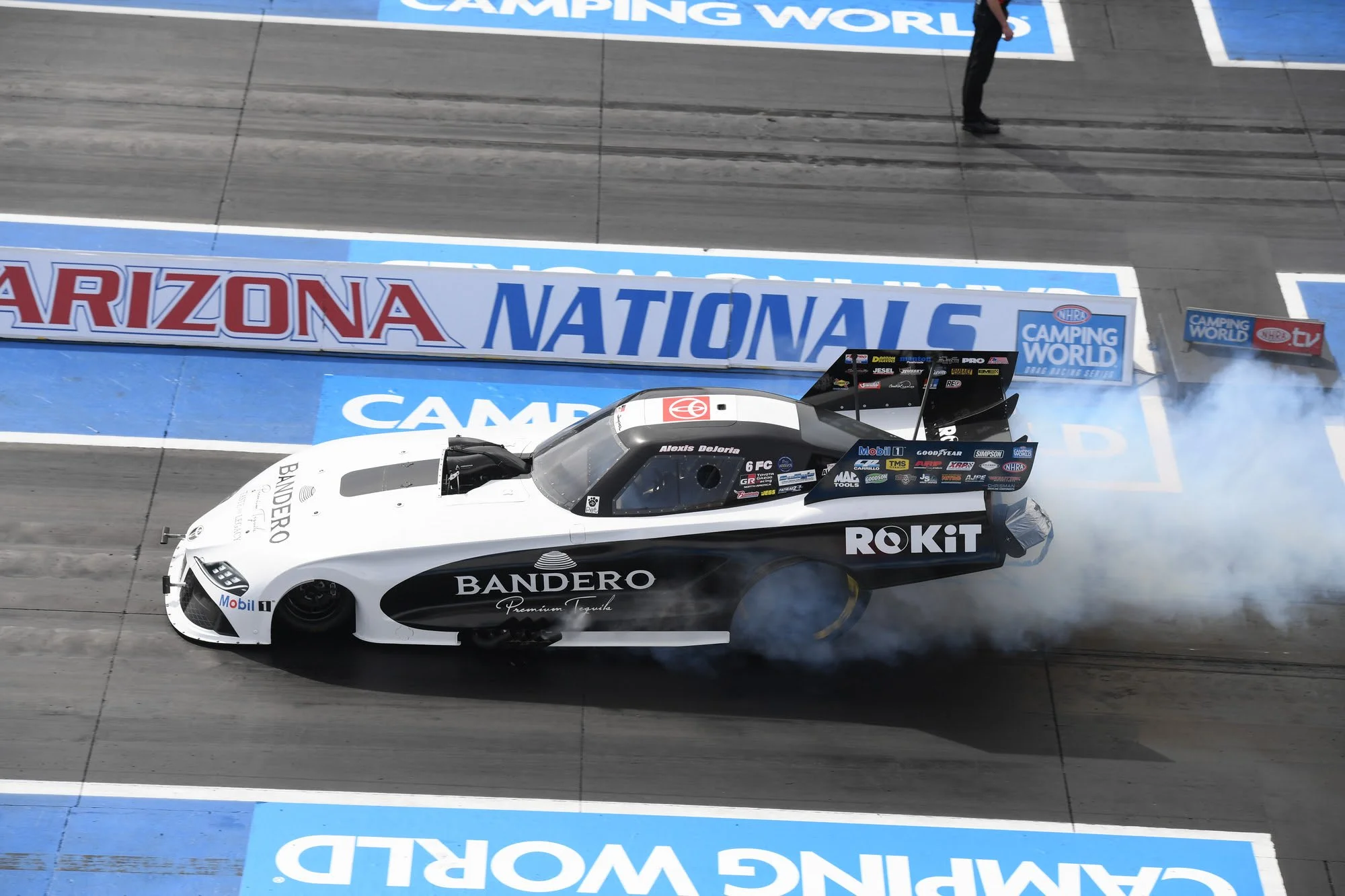 Alexis on a quest to be the first female Funny Car World Champion continues this weekend