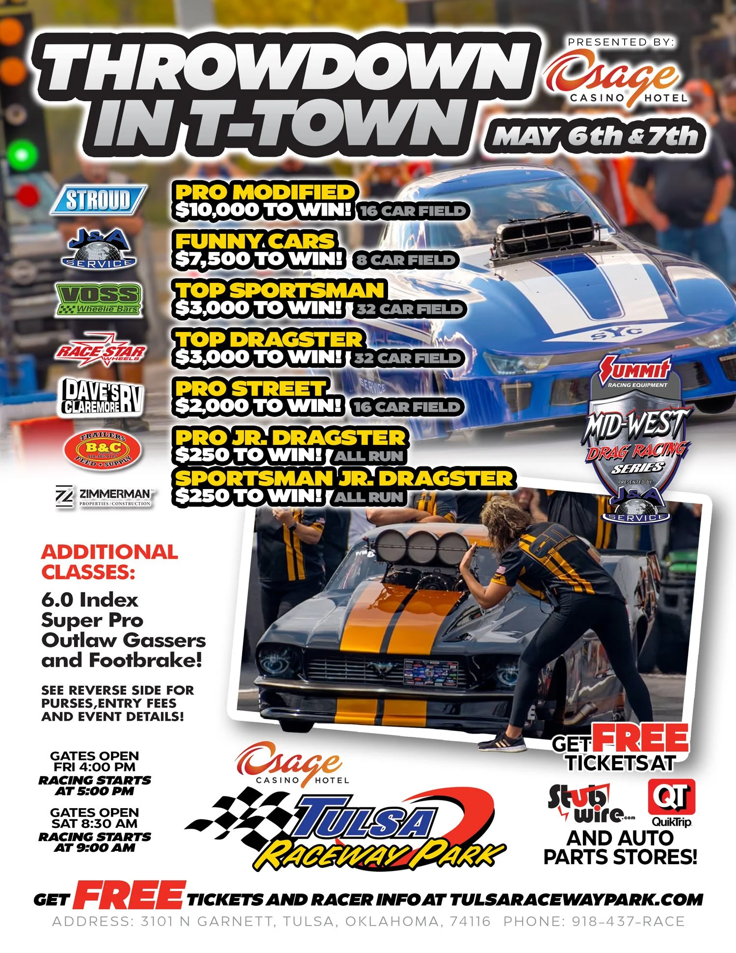 Pro Street to Compete at the Mid-West Drag Racing Series Throwdown in Tulsa