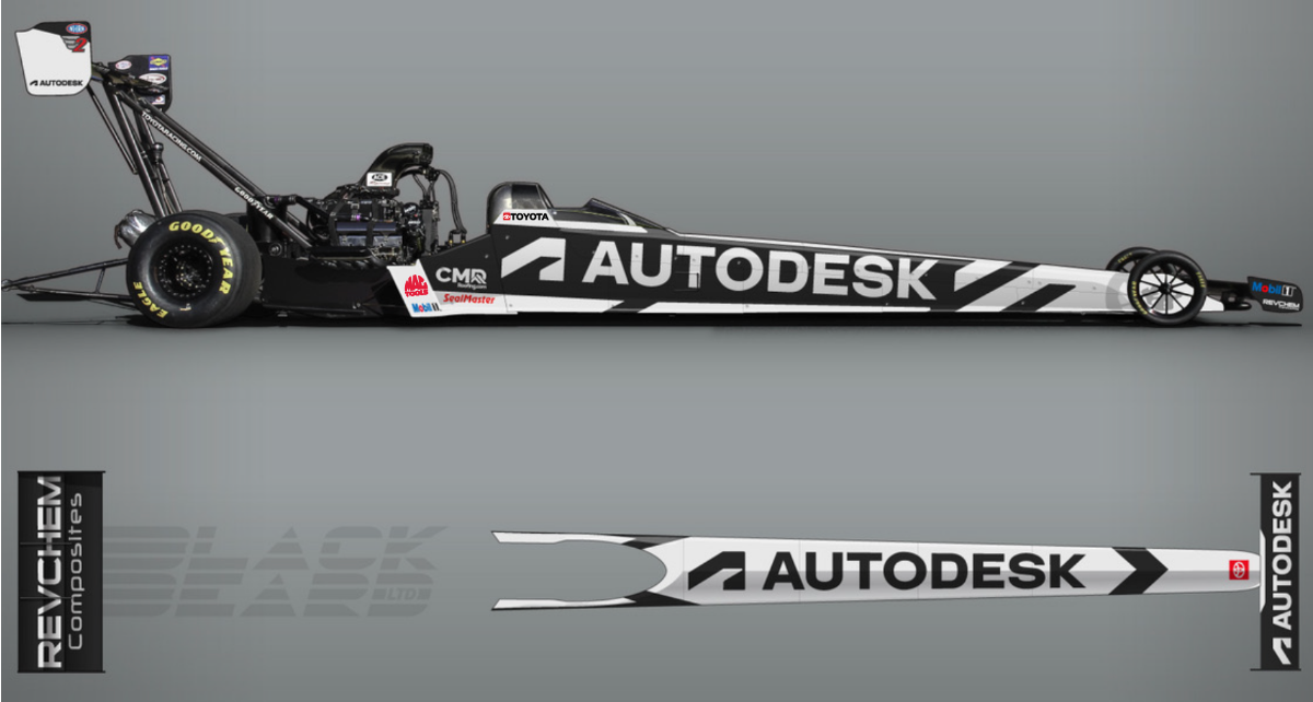 Doug Kalitta and Autodesk Team Up  for NHRA Charlotte Four-Wide Nationals