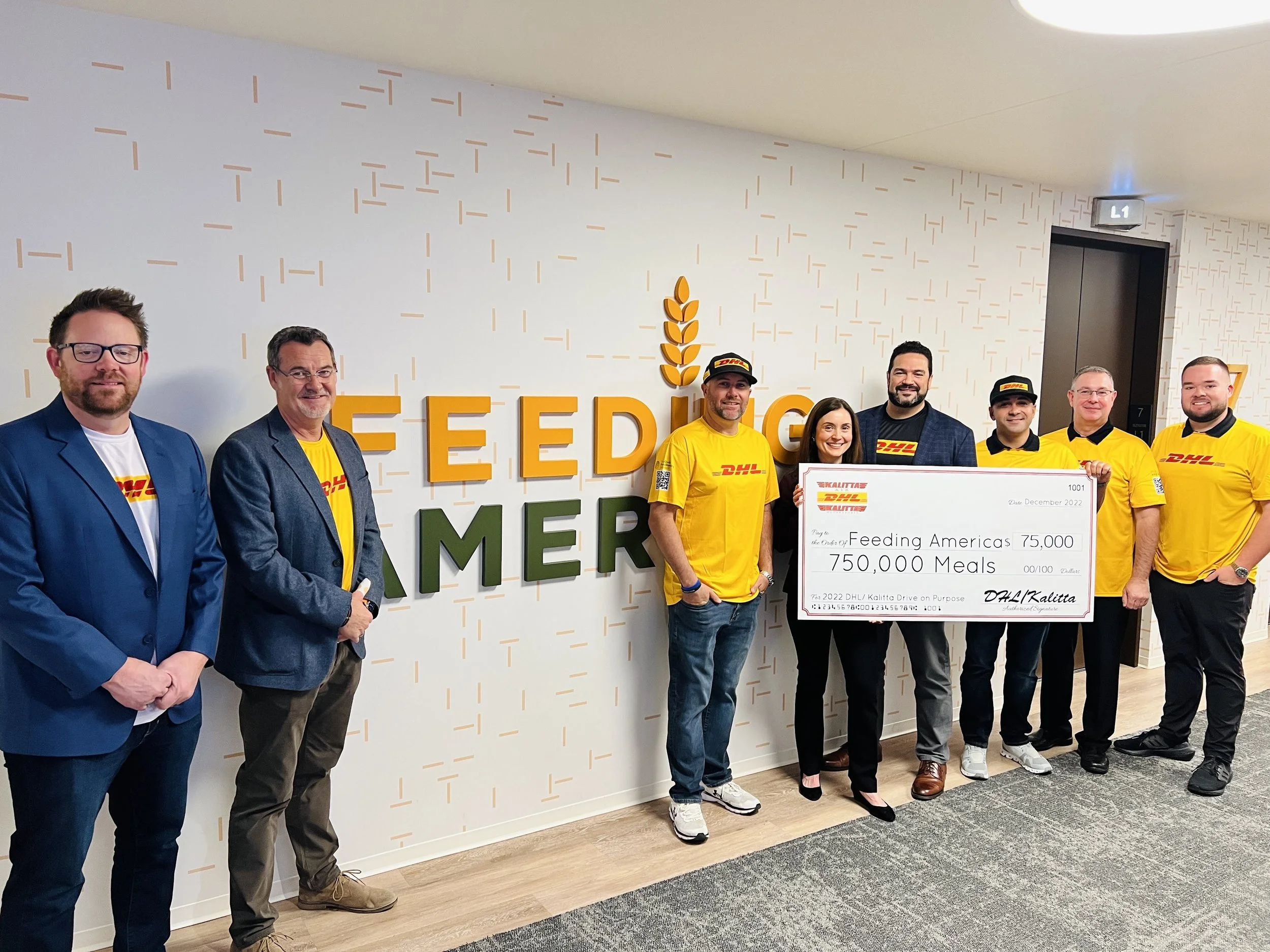 Kalitta Motorsports and DHL Donate 750,000 Meals to Feeding America