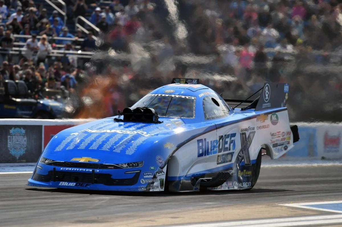 JOHN FORCE TAKES BLUEDEF CHEVY TO SEMIFINALS AT ROUTE 66 RACEWAY