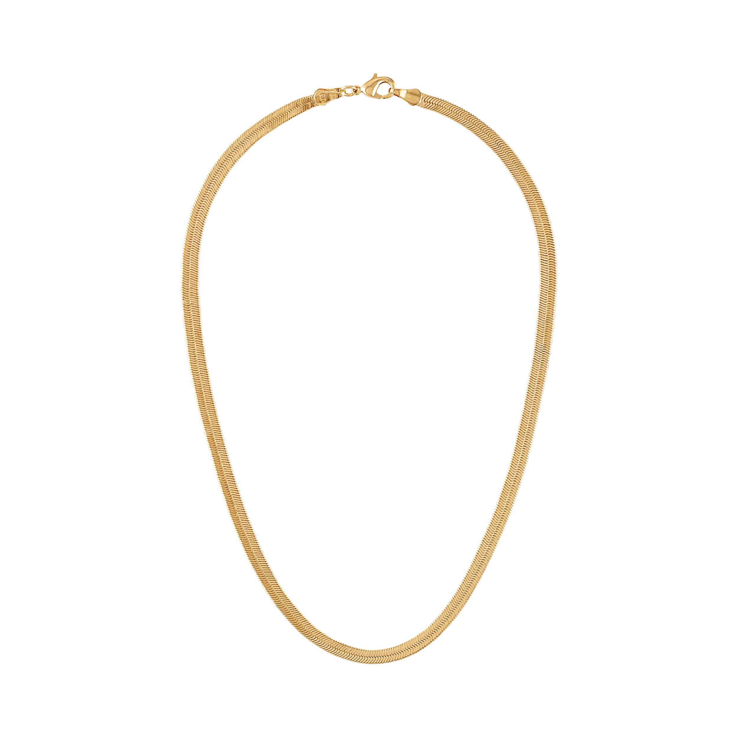 3mm Herringbone Gold Filled Necklace