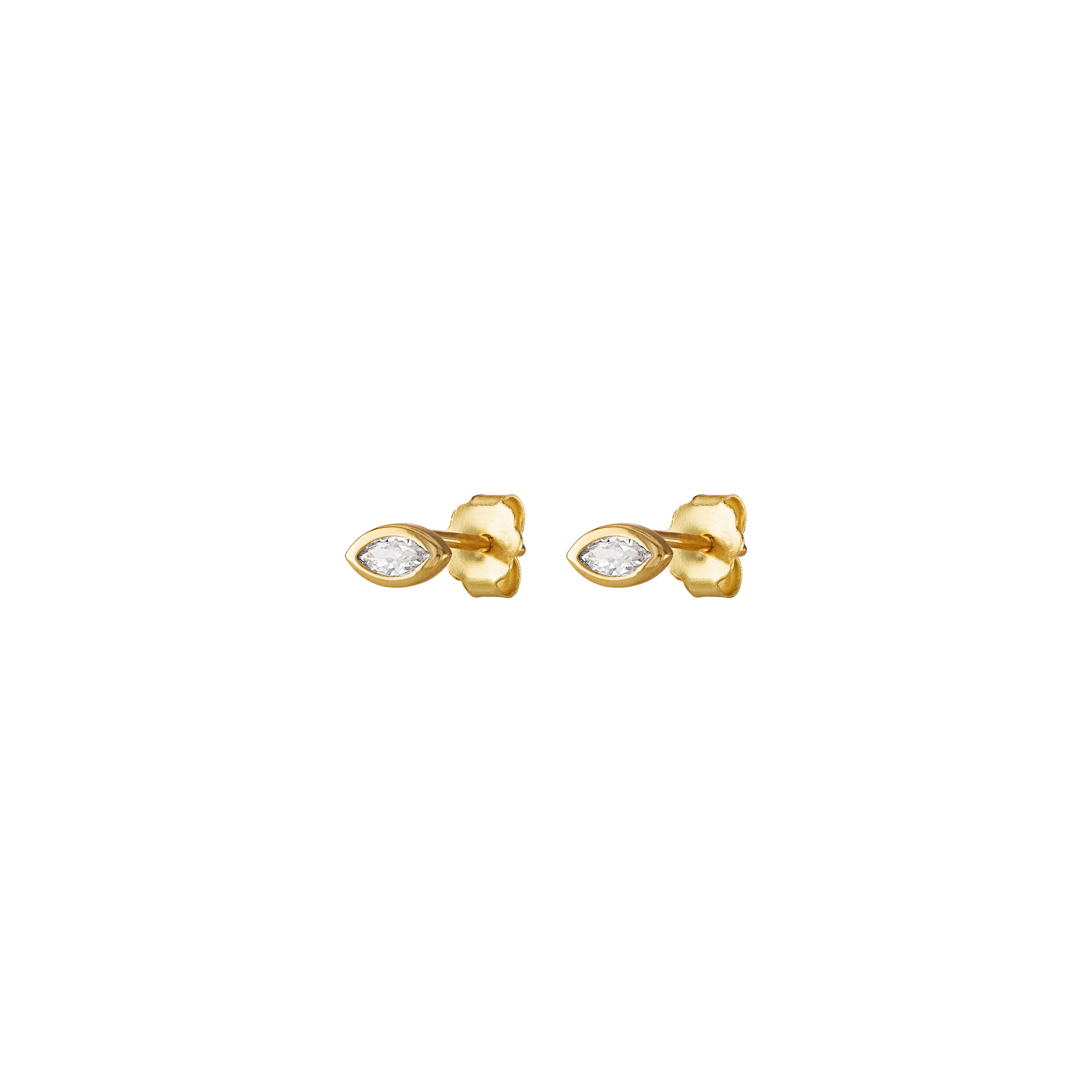 Marquise Clear CZ Studs