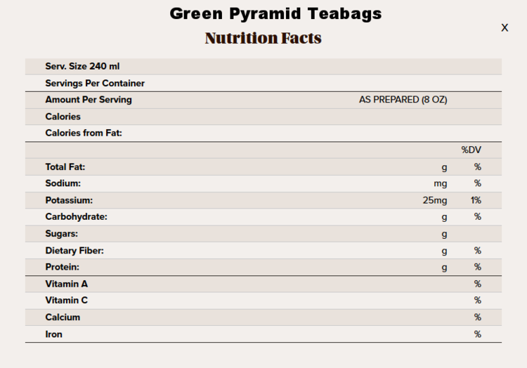 green pyramid tea nutritional info.png