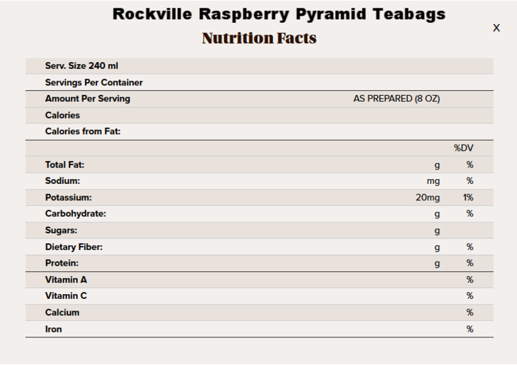 Raspberry pyramid tea nutritional info.png