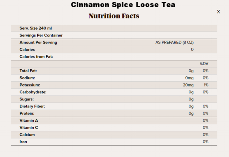 cinnamon spice loose tea nutritional info.png